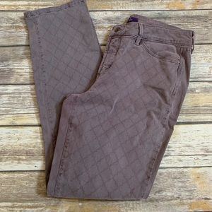 NYDJ Lavender Gray Sheri Slim Ankle Pants